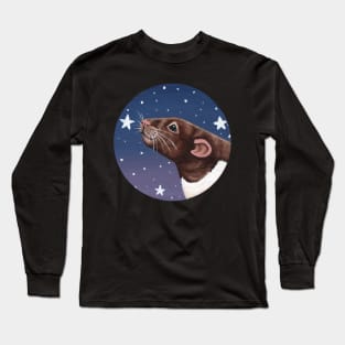 Agouti Hooded Rat Stargazing Long Sleeve T-Shirt